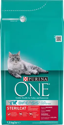 Сухий корм для стерилізованих котів Purina One Sterilcat з яловичиною 1.5 кг  - фото 2