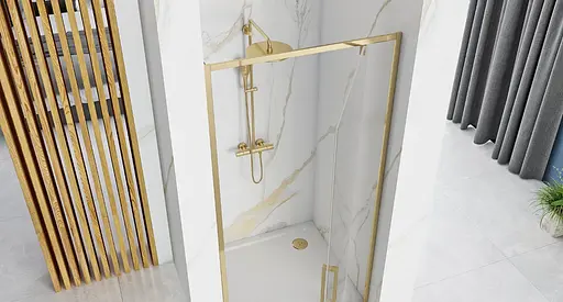 Душевые двери Rea Rapid Swing 100 gold REA-K5619 - фото 5