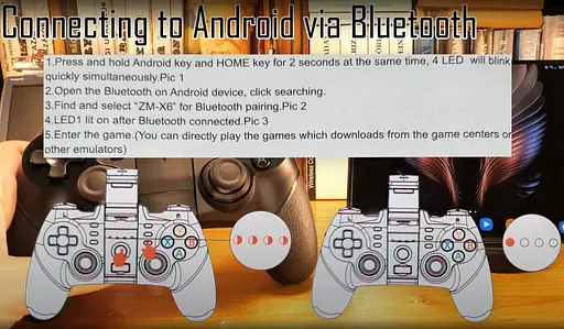Геймпад Bluetooth джойстик для смартфона Voltronic ZMX6 PC/PS3/Android Black - фото 5