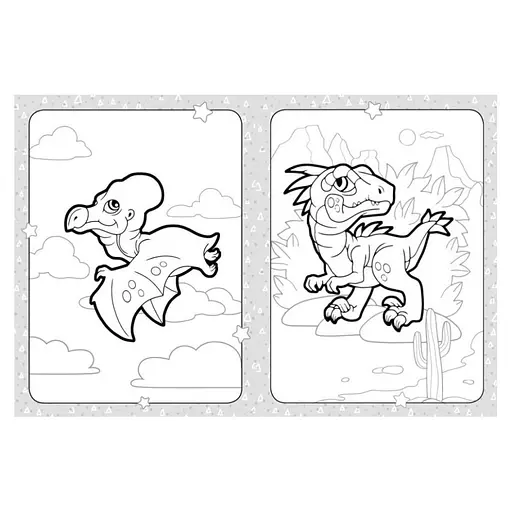 Раскраска детская Дружественные динозаврики Кенгуру 1489006 для самых маленьких - фото 3