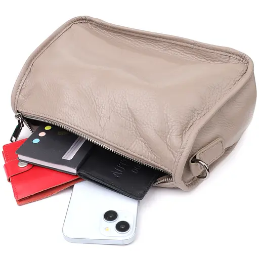 Сумка Vintage на плечо из натуральной кожи 27х18х11 см sum0027626 - фото 8