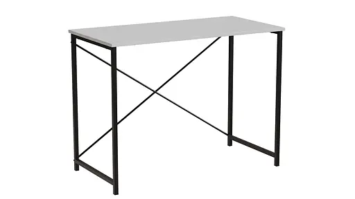 Стол письменный Line Лайт Ferrum-decor 750x1000x500 Черный металл ДСП Белый 16 мм (FRD-104836) - фото 3