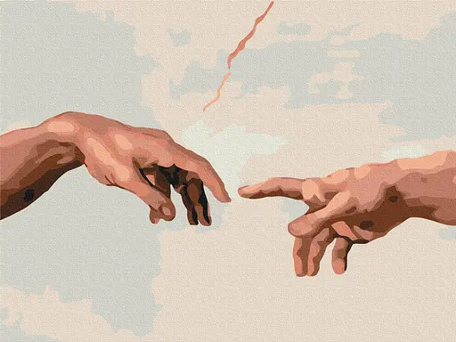 Картина за номерами на підрамнику Brushme Створення Адама