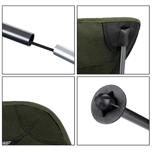 Стул складной Naturehike YL06 NH18Y060-Z зеленый - фото 6