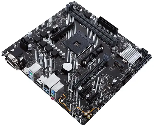 Материнська плата ASUS PRIME B450M-K II (Prime B450M-K II) (Socket AM4, AMD B450, Micro-ATX) - фото 4