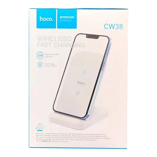 Бездротова зарядна підставка HOCO CW38 15W - фото 1
