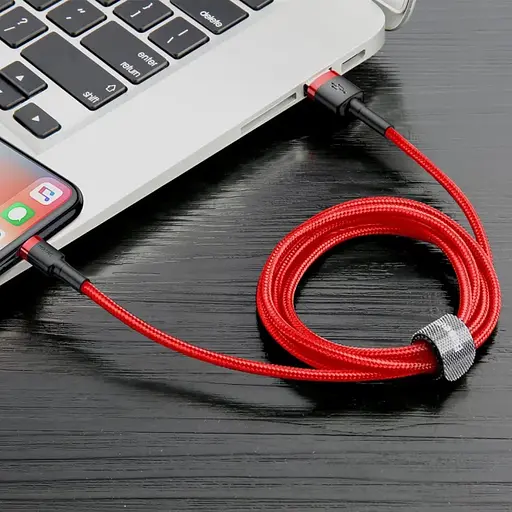 Кабель Baseus Cafule Cable USB For Lightning 1.5A 2m Red+Red - фото 8