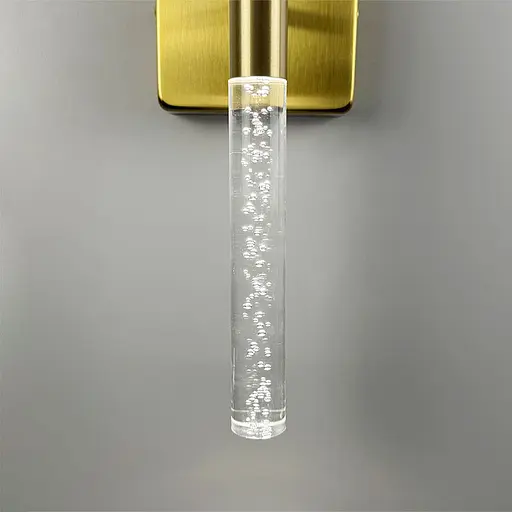 Бра у латунному корпусі із скляними пличками 40 см Арт. WB 221/2 S AB Line F - фото 5