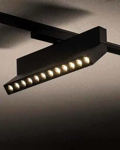 Магнитный трековый светильник Nowodvorski 11313 UT-LVM Focus Out LED 1x12W 3000K 1000Lm IP20 черный - фото 2