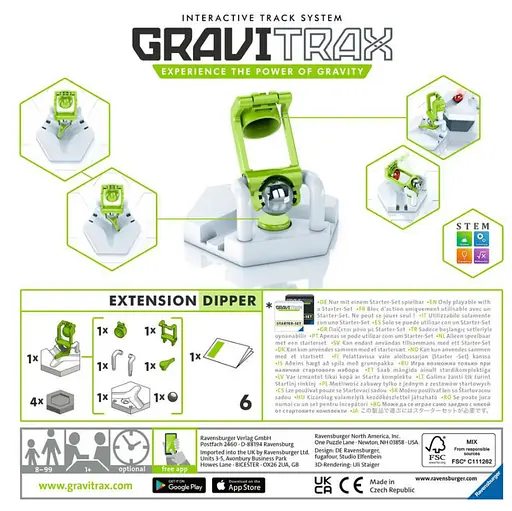 Додатковий набір до конструктора Ravensburger Gravitrax Speed Dipper Expansion розширюючий елемент 261796 - фото 5