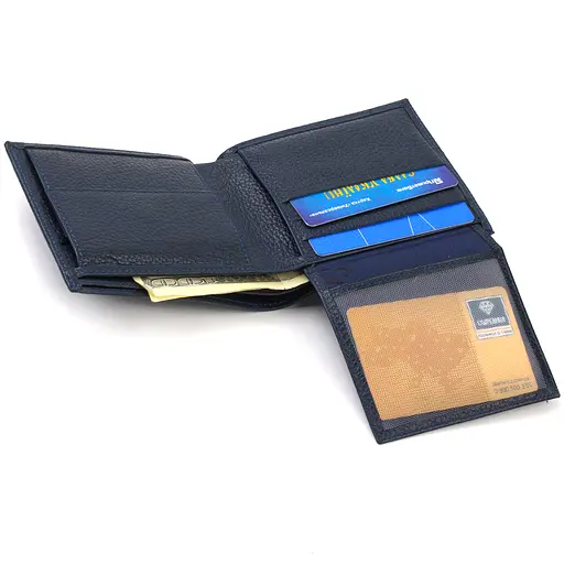 Мужской кожаный кошелек Canpellini 11х9.5х2 см acs0025669 - фото 4