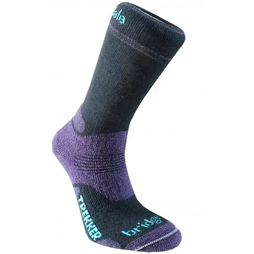Шкарпетки Bridgedale Woolfusion Trekker Wmns Black/Purple S (1053-610644.016.S)