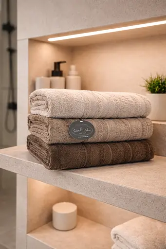 Набір турецьких рушників для ванної 70x140 см 3 шт TC303376185 - фото 1