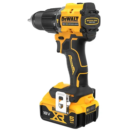Дрель-шуруповерт DeWalt безщеточная ударная XR Li-Ion 18 В 5 Ач (DCD799P2T) - фото 4