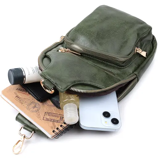 Женская слинг сумка Vintage через плечо из экокожи 16х30х8 см sum0026954 - фото 8