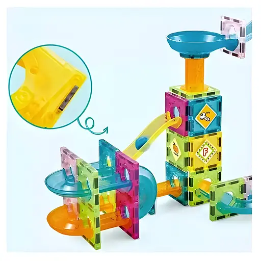 Конструктор магнітний DIY Magnetic Building Blocks на 73 деталі (СН1039) - фото 4