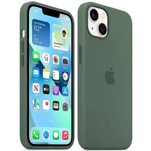 Силіконовий чохол Apple Silicone Case MagSafe для iPhone 13 Eucalyptus MN633ZE/A