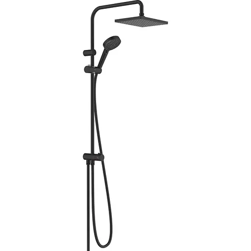 Душова система Hansgrohe Vernis Shape Showerpipe 230 1jet Reno EcoSmart Matt Black 26289670, Чорний матовий - фото 1