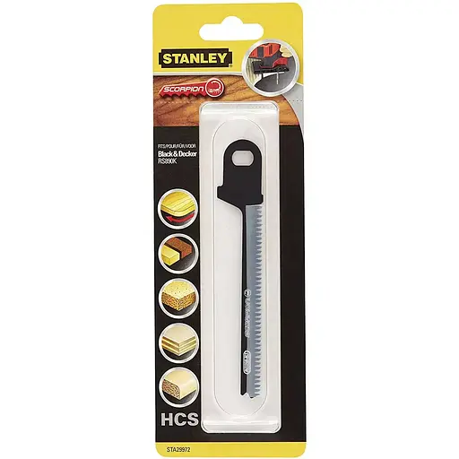 Пильное полотно Stanley HCS продольная/поперечная/фигурная резка L 134.9 мм WL 80 мм (STA29972)