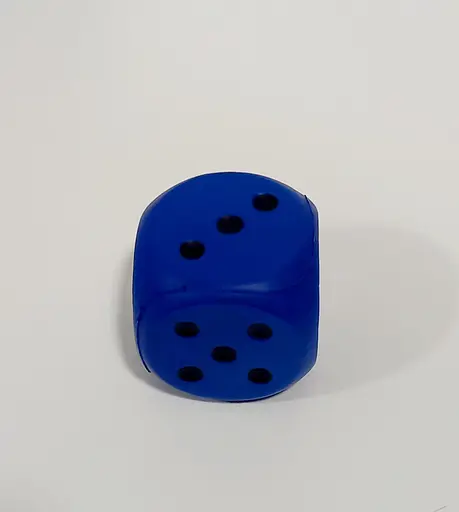 Кубик фомовий для настільних ігор "Кості гральні 6см" ZY123 середній (6903317446520) Синій - фото 1