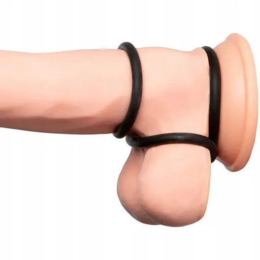 Набор эрекционных колец You2Toys Cock Ring Set 3 шт. черный - фото 2