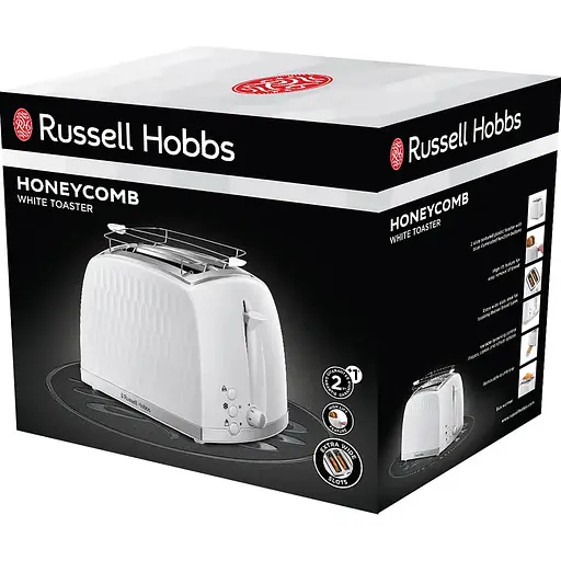 Тостер Russell Hobbs Honeycomb білий 850 Вт (26060-56) - фото 7