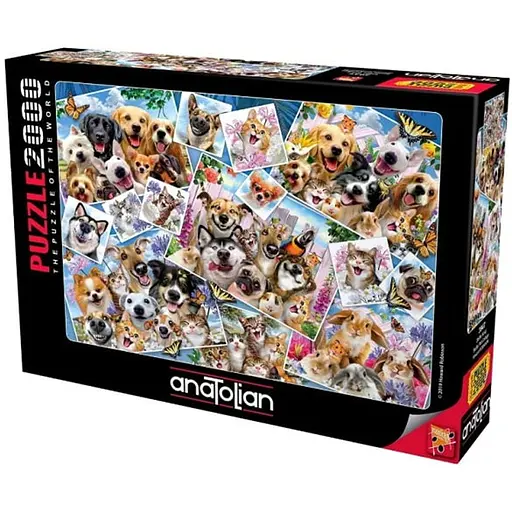 Пазл Anatolian Селфи животных коллаж 2000 эл. (3947) - фото 1