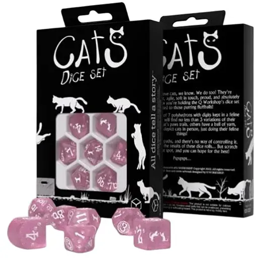 Набір кубиків Cats Dice Set: Daisy , 7 шт. (RCAT07) - фото 1