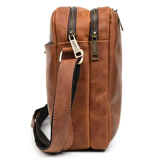 Шкіряна сумка месенджер Tarwa 24х26х7 см sum0028351 - фото 7