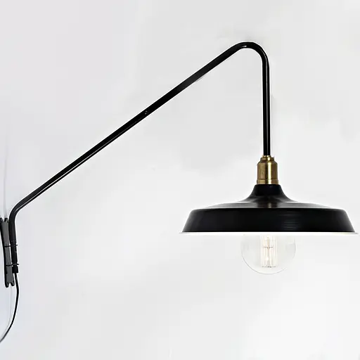 Стальное настенное бра, PikArt арт. 3458 черный - фото 1