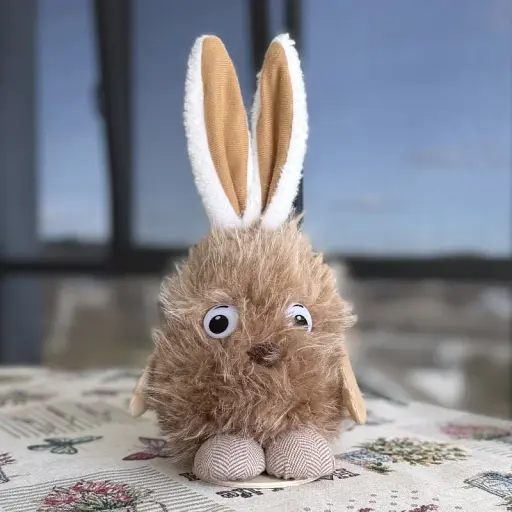 Великодній зайчик "Теплий дотик" коричневий великий MIS LT - фото 1