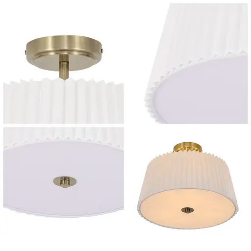 Світлодіодна люстра Вітряна 8932 (Золота) - фото 3