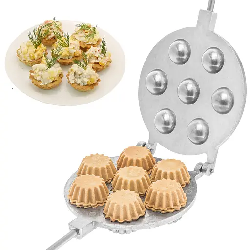 Форма для випічки кошиків і тарталеток (7 кошиків), Ласунка 81913 - фото 1