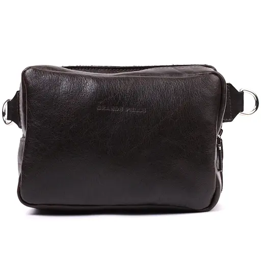 Кожаная мужская сумка GRANDE PELLE 20,5х14,5х6,5 см sum0026532 - фото 5