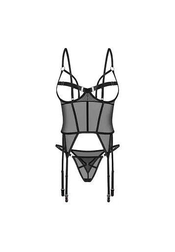 Корсет Obsessive Euridia M/L (чорний) - фото 3