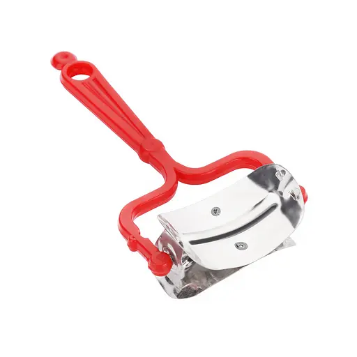 Ролик кулинарный нож для нарезки теста кругами для вареников, пельменей, печенья 15 см Красный 84354 - фото 5