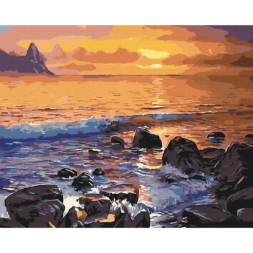 Картина по номерам Каменистый берег Brushme 40x50 см разноцветная 000276865