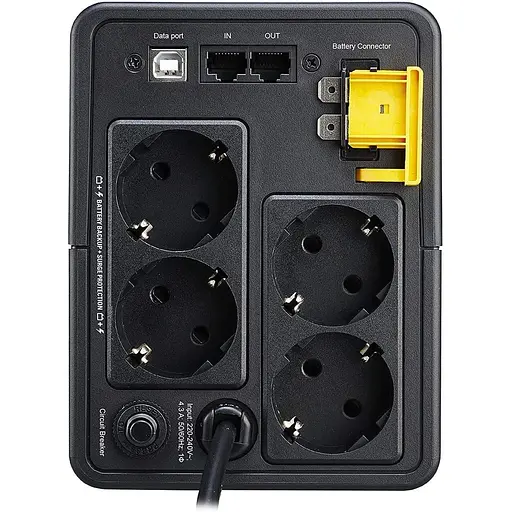 Источник бесперебойного питания APC 950 ВА / 520 Вт / 9 А*ч (BX950MI-GR) - фото 3