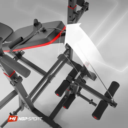 Скамейка тренировочная Hop-Sport HS-1075 Pro с партой Скотта - фото 6