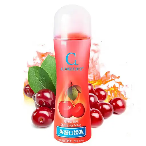 Гель-лубрикант зволожуючий їстівний вишня Cherry 100 мл на водній основі - фото 1