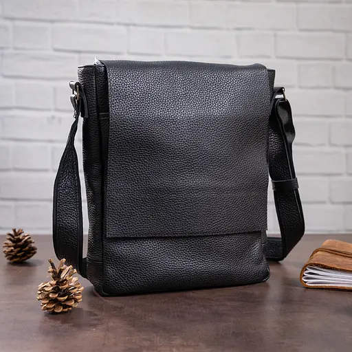 Чоловіча шкіряна сумка SHVIGEL 25х33х8 см sum0012611 - фото 5