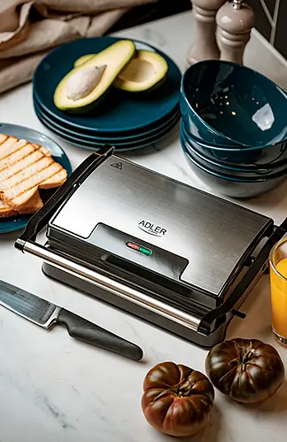 Электрогриль Adler AD 3052 1200 Вт с тефлоновым покрытием - фото 8
