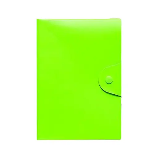 Блокнот А5 на кнопке 5902-3X клетка 80 листов 14х21 см Зеленый