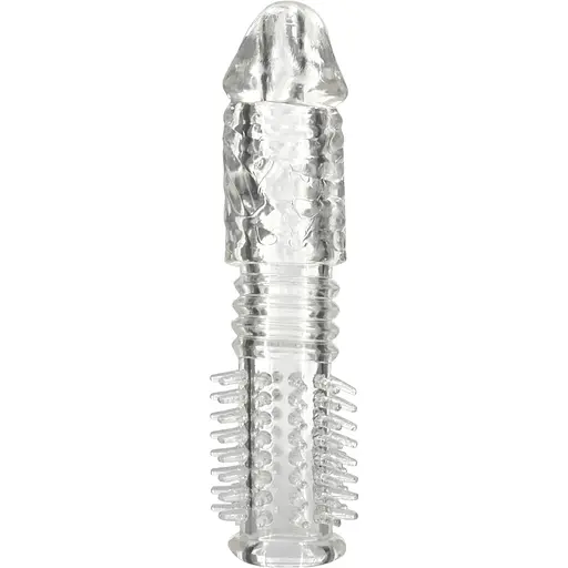 Насадка на пенис Seven Creations Silicone Sleeve 14 см прозрачный
