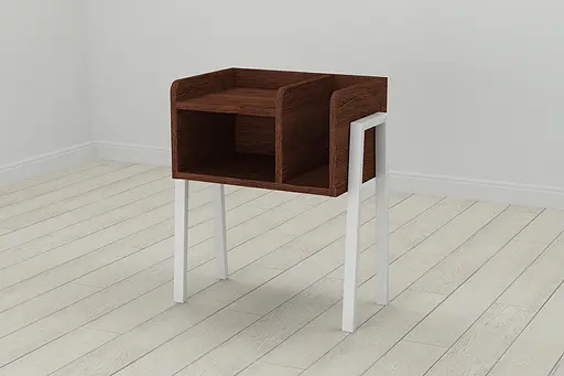 Тумба модульна Ferrum-decor Амелі 540x450x320 метал Білий ДСП Венге 16 мм (FRD-105498) - фото 3