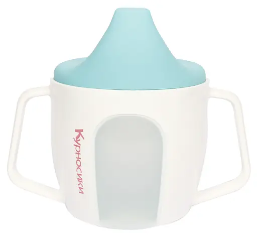 Уцінка. Чашка-поїльник Курносики, з твердим носиком, від 12 міс., 150 мл, блакитний (7019 блак) - фото 1