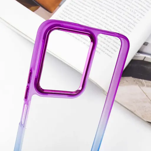 Чехол Epik TPU+PC Fresh sip series для Xiaomi Redmi Note 12 4G Синий / Фиолетовый - фото 5