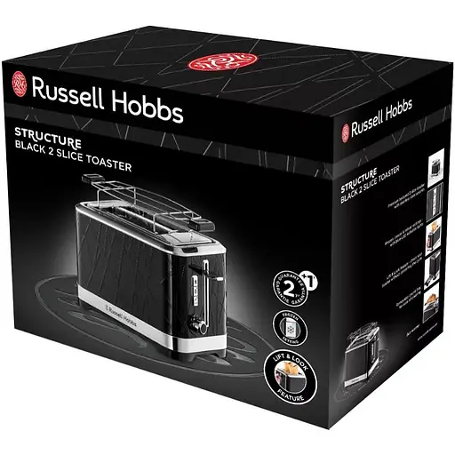 Тостер Russell Hobbs Structure Black 28091-56 - фото 9