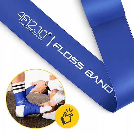 Стрічка компресійна для флосингу 4Fizjo Floss Band 207 x 5 x 0.1 см Blue (P-5905973405218) - фото 3