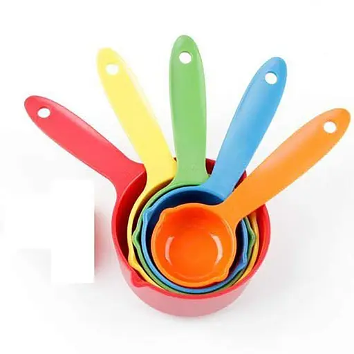 Набор мерных стаканчиков из прочного пластика, 5 штук (250 мл, 125 мл, 80 мл, 60 мл, 30 мл), Kitchen Master 87556 - фото 2